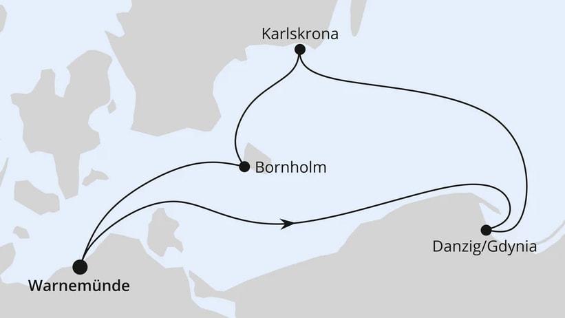 Kurzreise nach Danzig & Bornholm ab Warnemünde