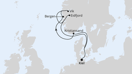 Norwegens Fjorde ab Kiel