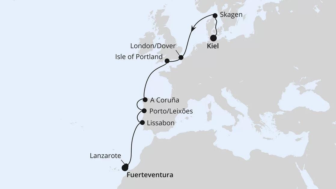 Von Kiel nach Fuerteventura 1