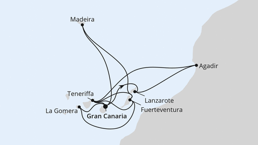 Große Kanaren-Reise mit Madeira & Marokko