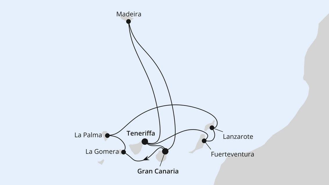 Kanarische Inselwelt & Madeira im Advent