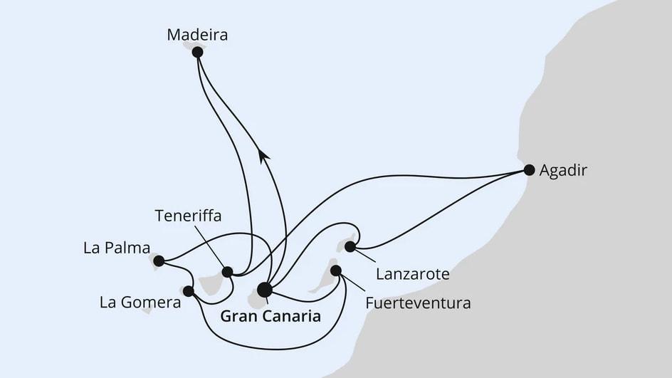 Große Kanaren-Reise mit Madeira & Marokko