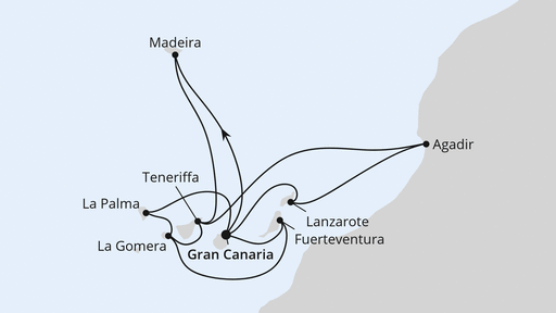 Große Kanaren-Reise mit Madeira & Marokko