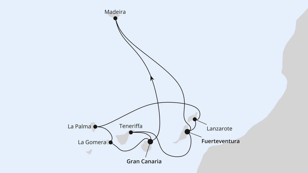 Große Kanaren-Rundreise & Madeira