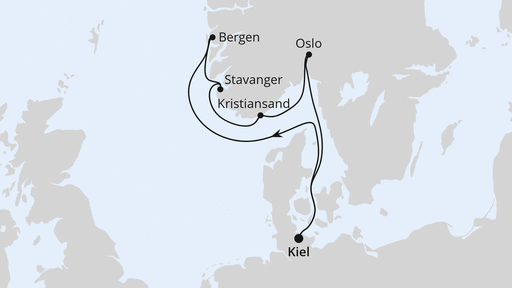 Südnorwegen ab Kiel