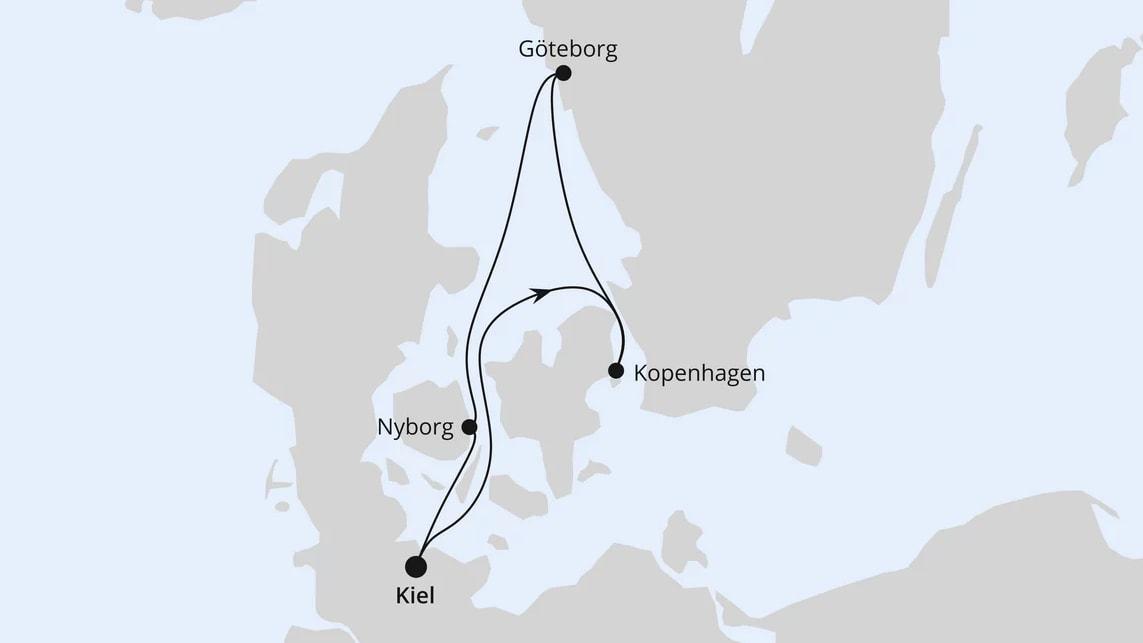 Kurzreise nach Skandinavien ab Kiel