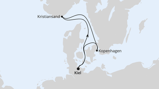 Kurzreise nach Kristiansand & Kopenhagen ab Kiel