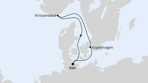 Kurzreise nach Kristiansand & Kopenhagen ab Kiel