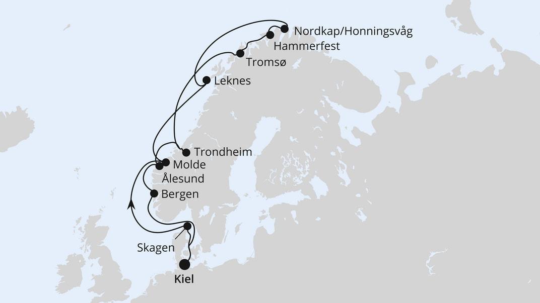 Norwegen mit Lofoten & Nordkap ab Kiel