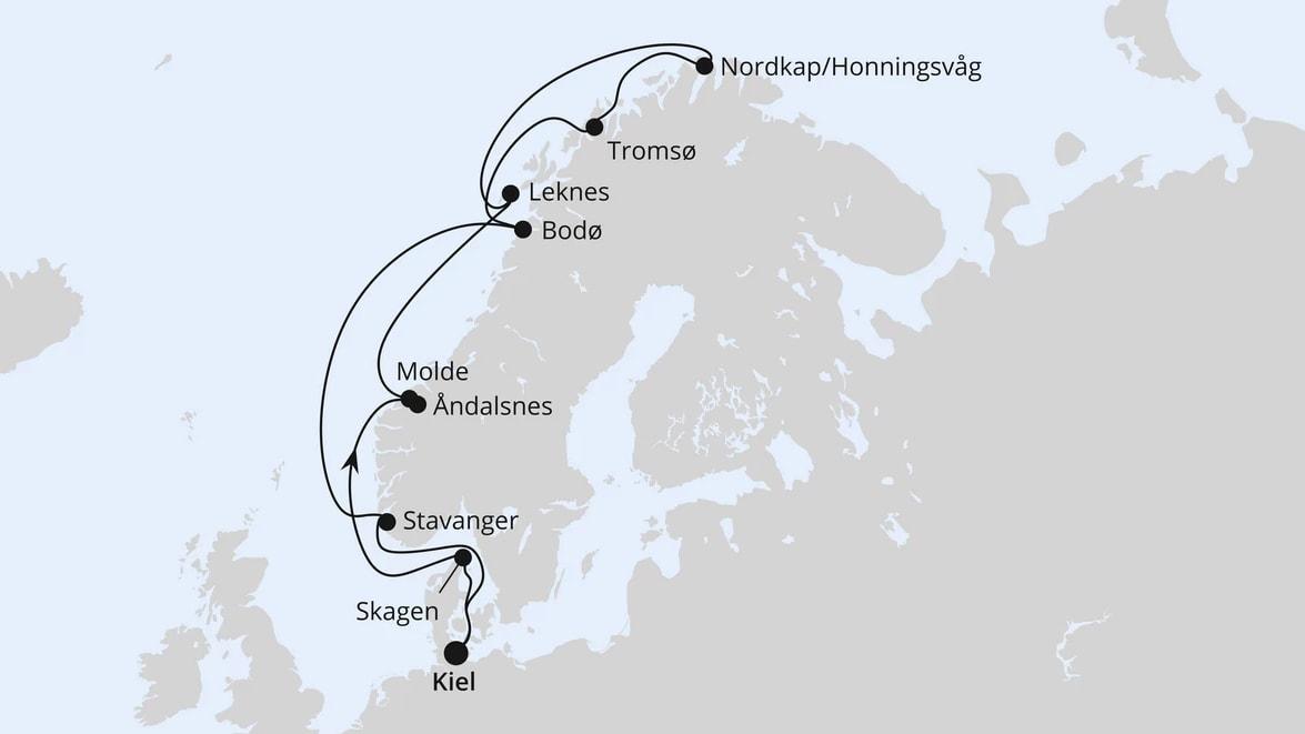 Norwegen mit Lofoten & Nordkap ab Kiel