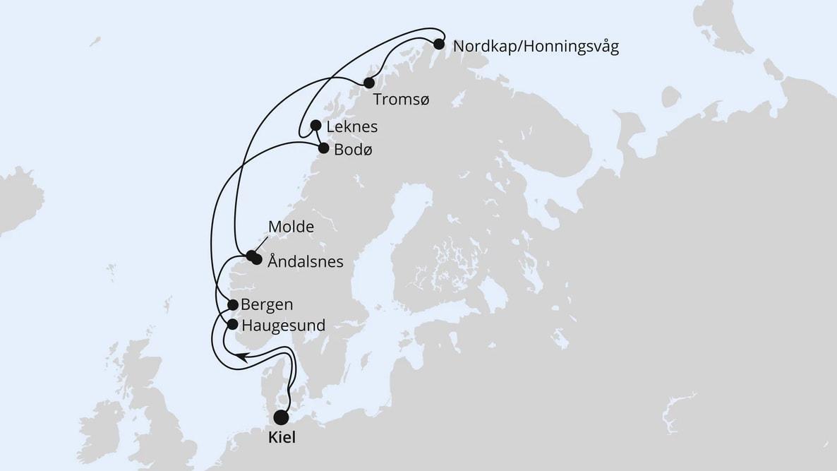 Norwegen mit Lofoten & Nordkap ab Kiel