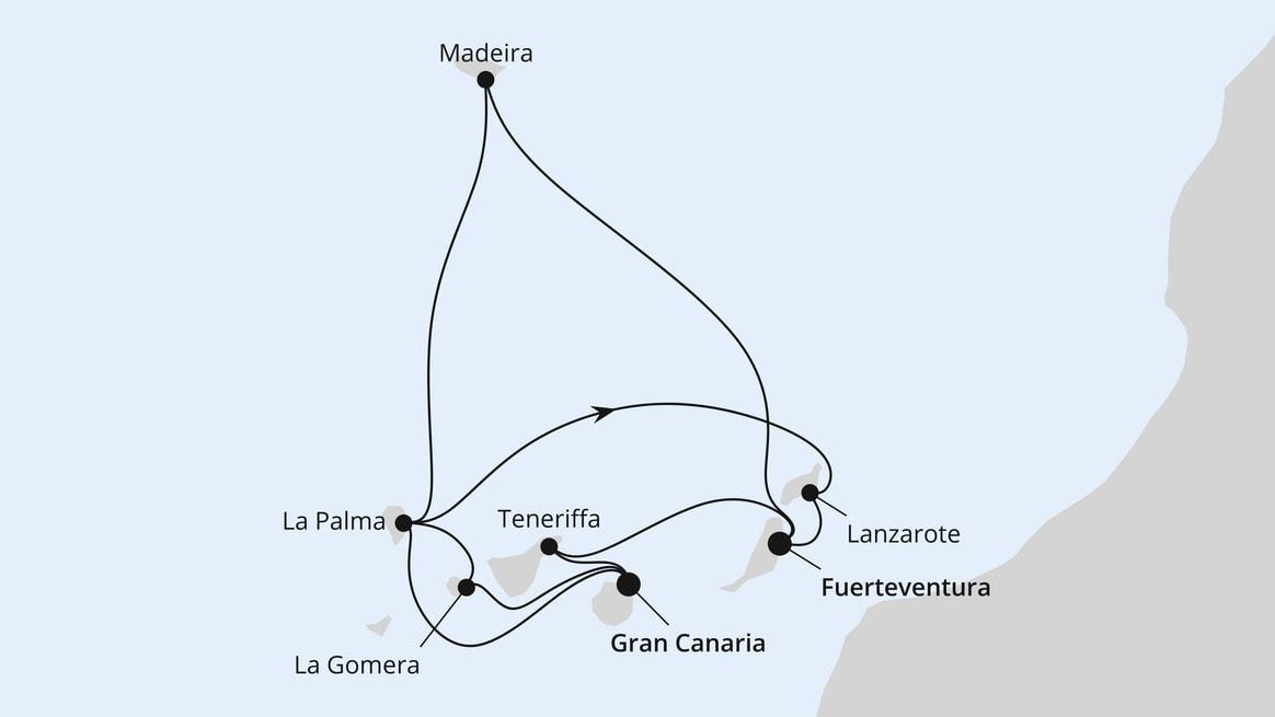 Große Kanaren-Rundreise & Madeira