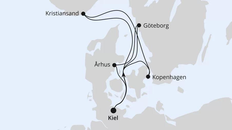 Skandinavien mit Göteborg ab Kiel