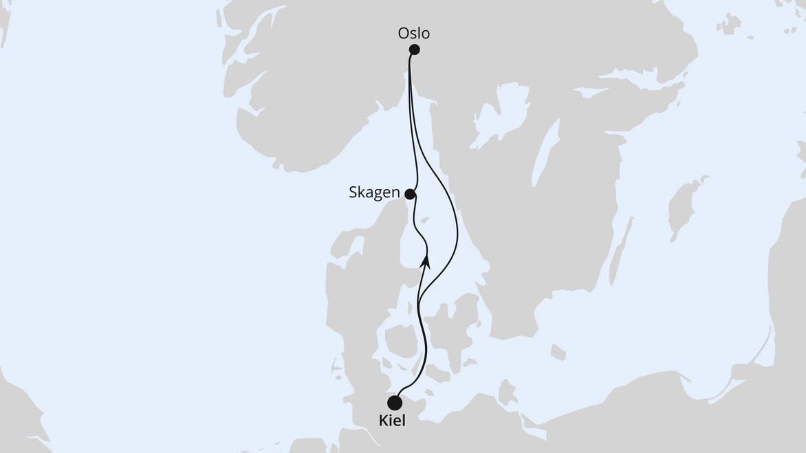 Kurzreise nach Oslo & Skagen ab Kiel