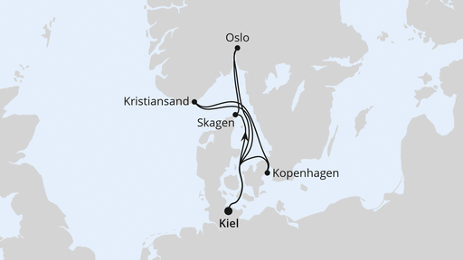 Skandinavien ab Kiel