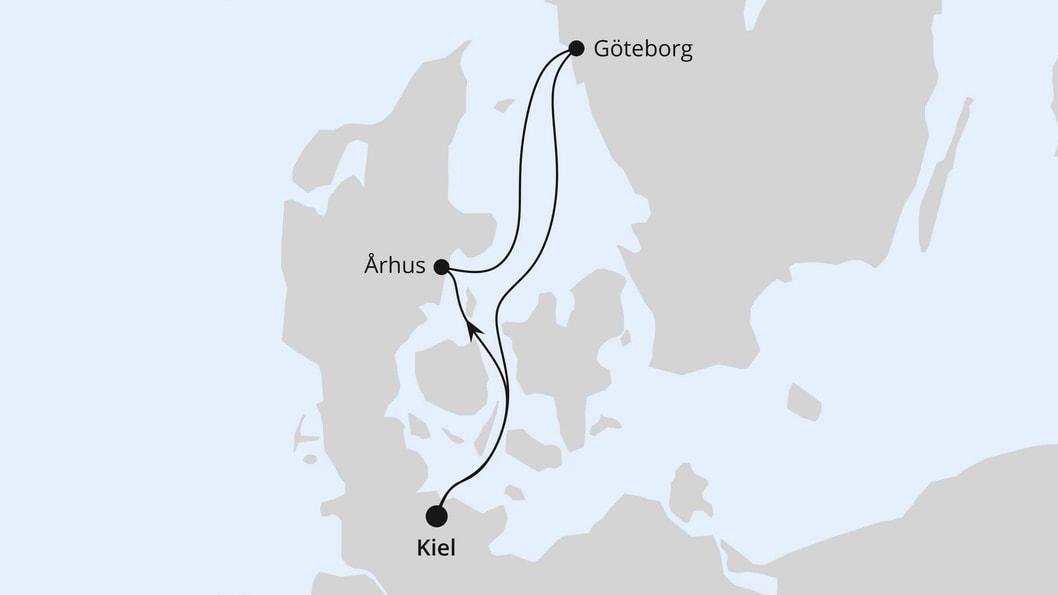 Kurzreise nach Århus & Göteborg ab Kiel