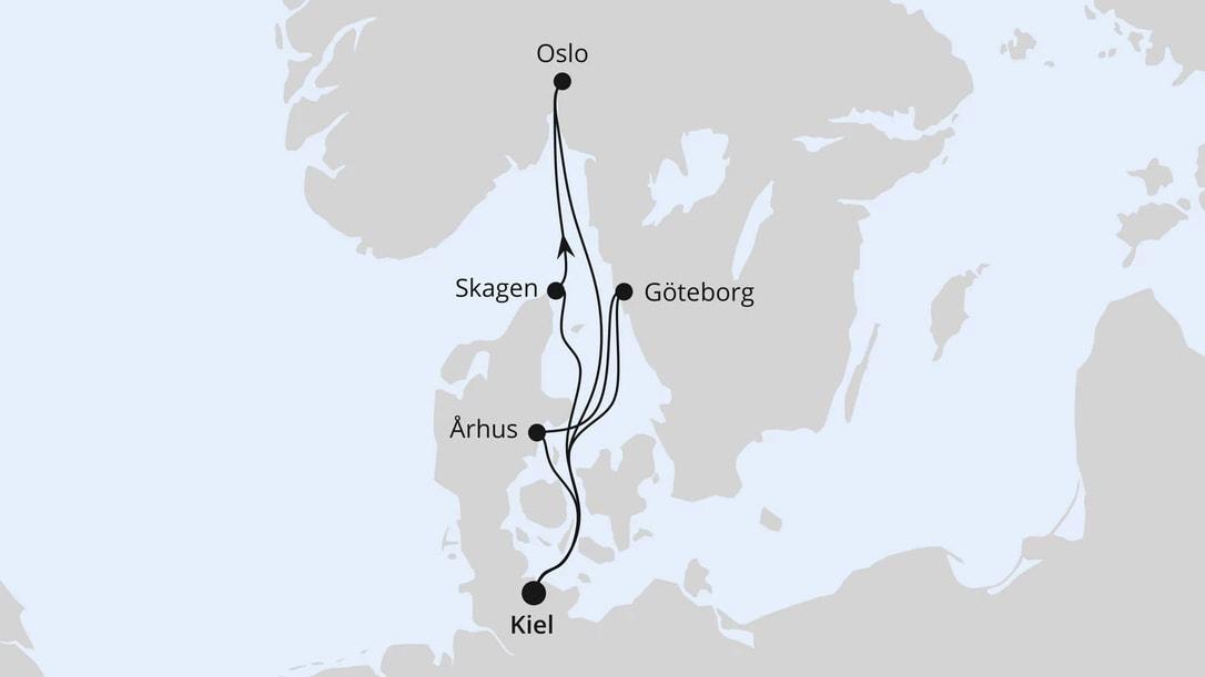 Skandinavien mit Oslo ab Kiel