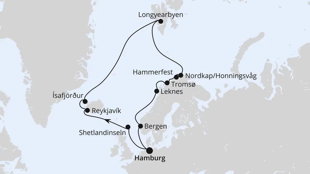 Highlights am Polarkreis ab Hamburg