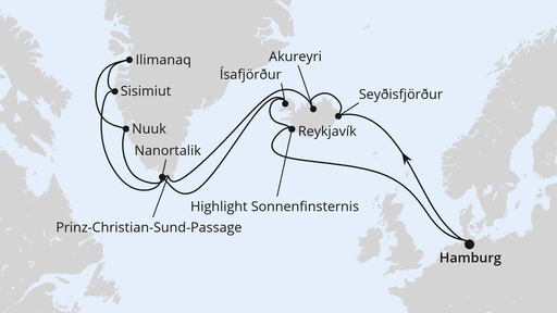 Island & Grönland mit Sonnenfinsternis ab Hamburg