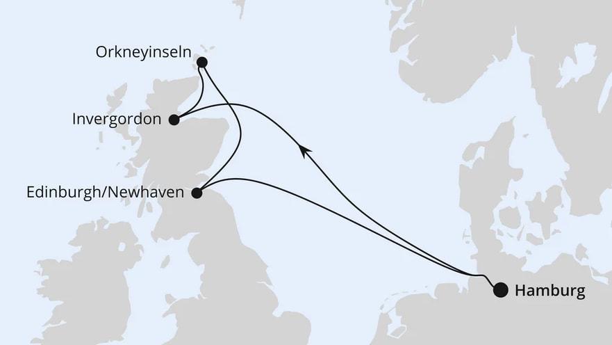 Großbritannien ab Hamburg