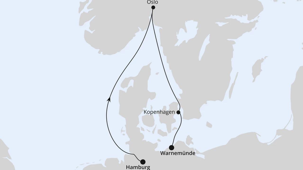 Kurzreise nach Norwegen & Dänemark ab Hamburg
