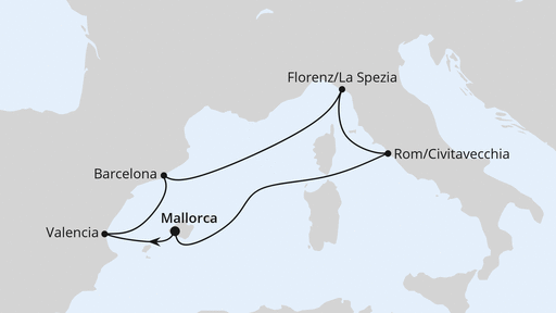 Weihnachtsreise nach Spanien & Italien ab Mallorca