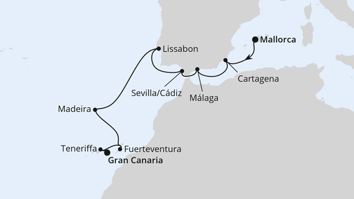 Andalusien, Portugal & Kanaren ab Mallorca