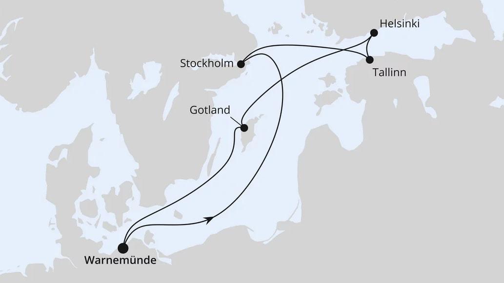 Ostsee ab Warnemünde