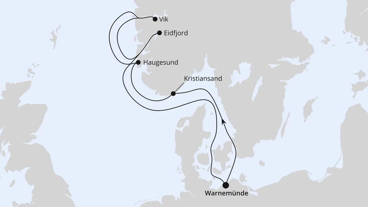 Norwegens Fjorde ab Warnemünde