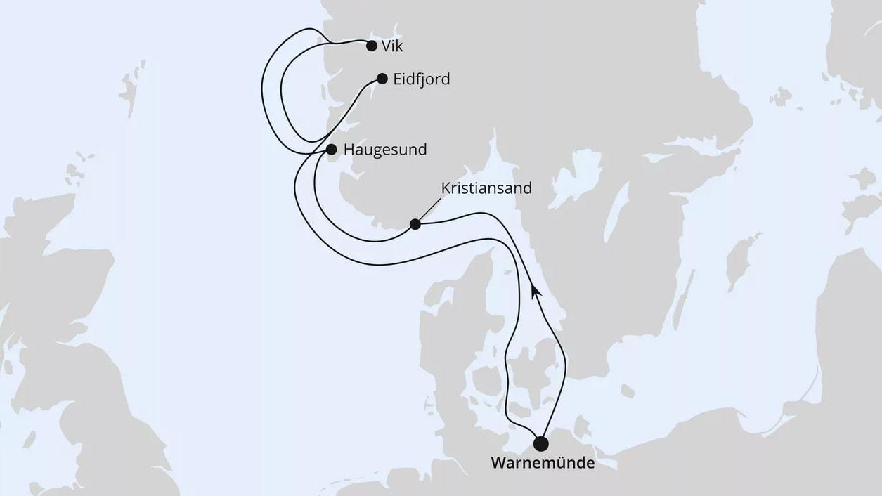 Norwegens Fjorde ab Warnemünde