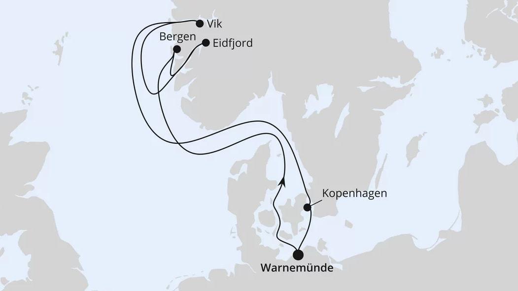 Norwegens Fjorde ab Warnemünde