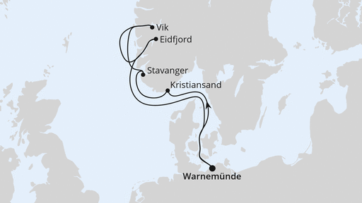 Norwegens Fjorde ab Warnemünde