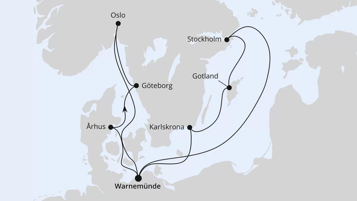 Städte der Ostsee ab Warnemünde 2