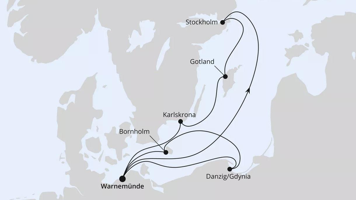 Schweden mit Danzig & Bornholm ab Warnemünde 2