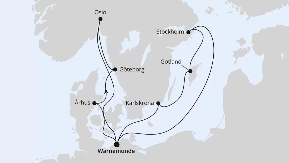 Städte der Ostsee ab Warnemünde 2