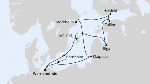 Städte der Ostsee ab Warnemünde 1