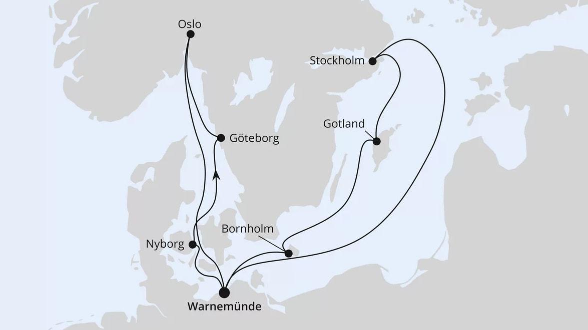 Städte der Ostsee ab Warnemünde 2