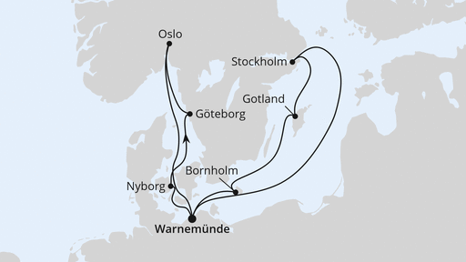 Städte der Ostsee ab Warnemünde 2