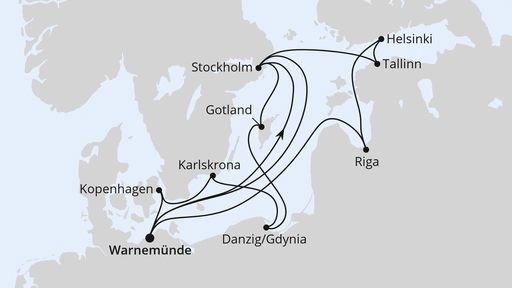 Highlights der Ostseeküste ab Warnemünde