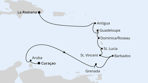 Feiertagsreise Karibische Inseln ab Curacao