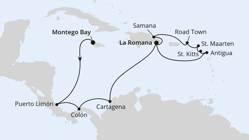 Mittelamerika & Karibische Inseln ab Jamaika