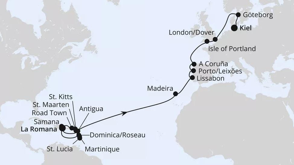 Von der Dominikanischen Republik nach Kiel 2
