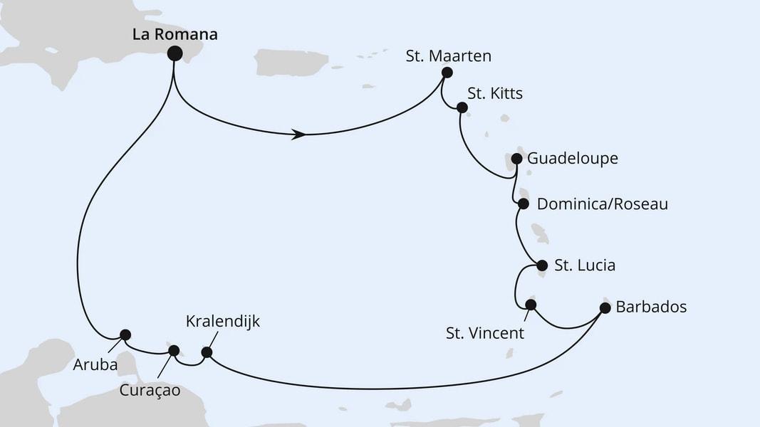 Karibische Inseln ab Dominikanische Republik 1