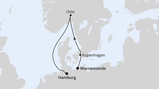 Kurzreise nach Oslo & Kopenhagen ab Warnemünde