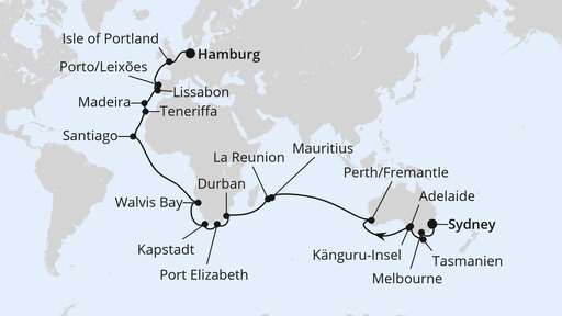 Von Sydney nach Hamburg