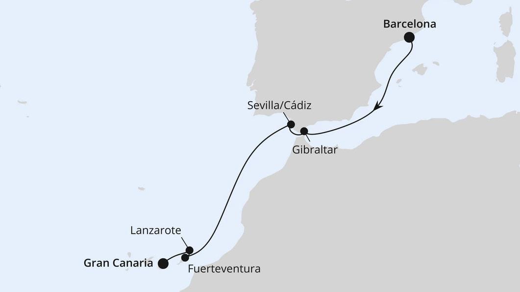 Andalusien & Kanaren ab Barcelona 1