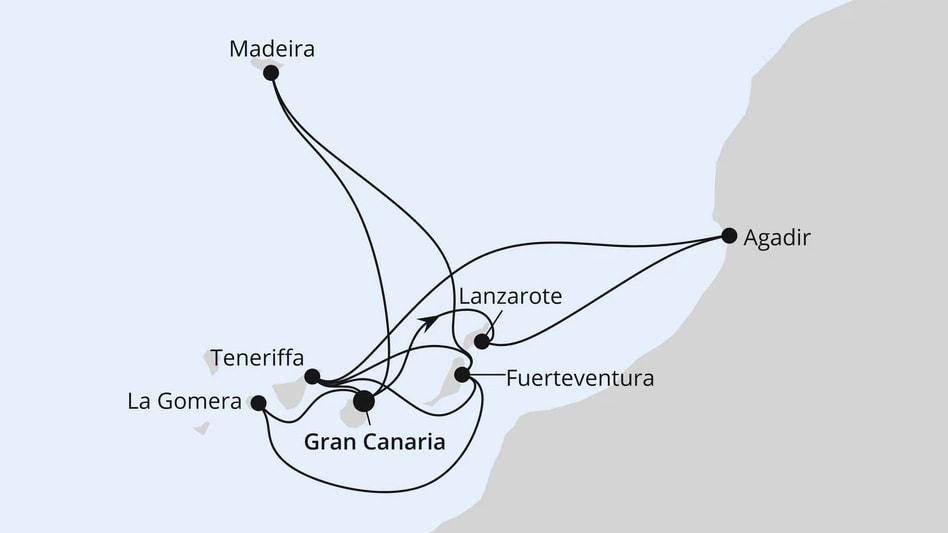 Große Kanaren-Reise mit Madeira & Marokko