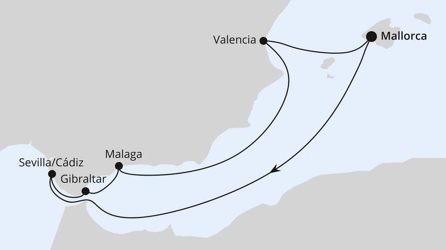 Silvesterreise im Mittelmeer ab Mallorca