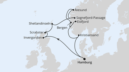 Nordische Inseln mit Norwegen