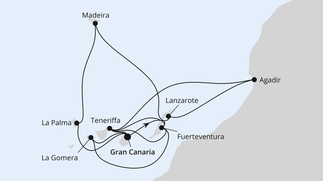 Große Kanaren-Reise mit Madeira & Marokko